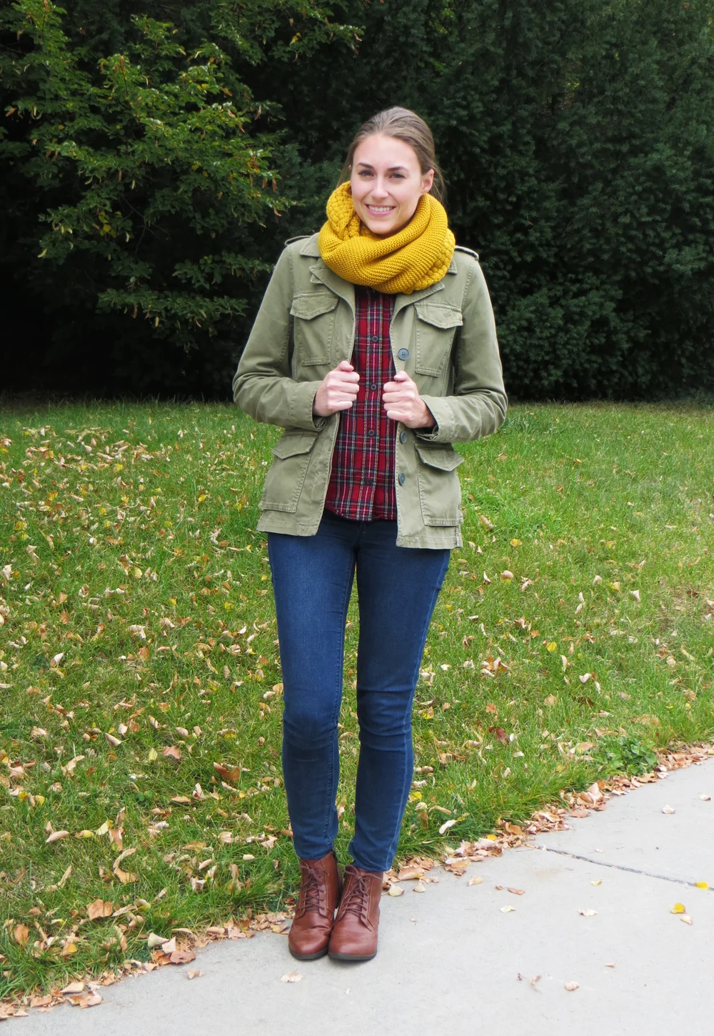 Army green and hotsell mustard yellow outfit